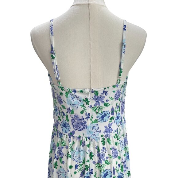 Grace Karin Floral Cottagecore Midi Dress Summer Vacation Coquette Romantic M - Picture 10 of 11